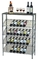 Шкафы бутылки вина провода металла, Shelvings провода Chrome хранения вина, дисплеи вина провода