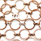 Круглый закрытый занавес цепей связи колец, декоративный занавес сетки кольца, архитектурноакустическая сетка кольца с соединителями Figure-8